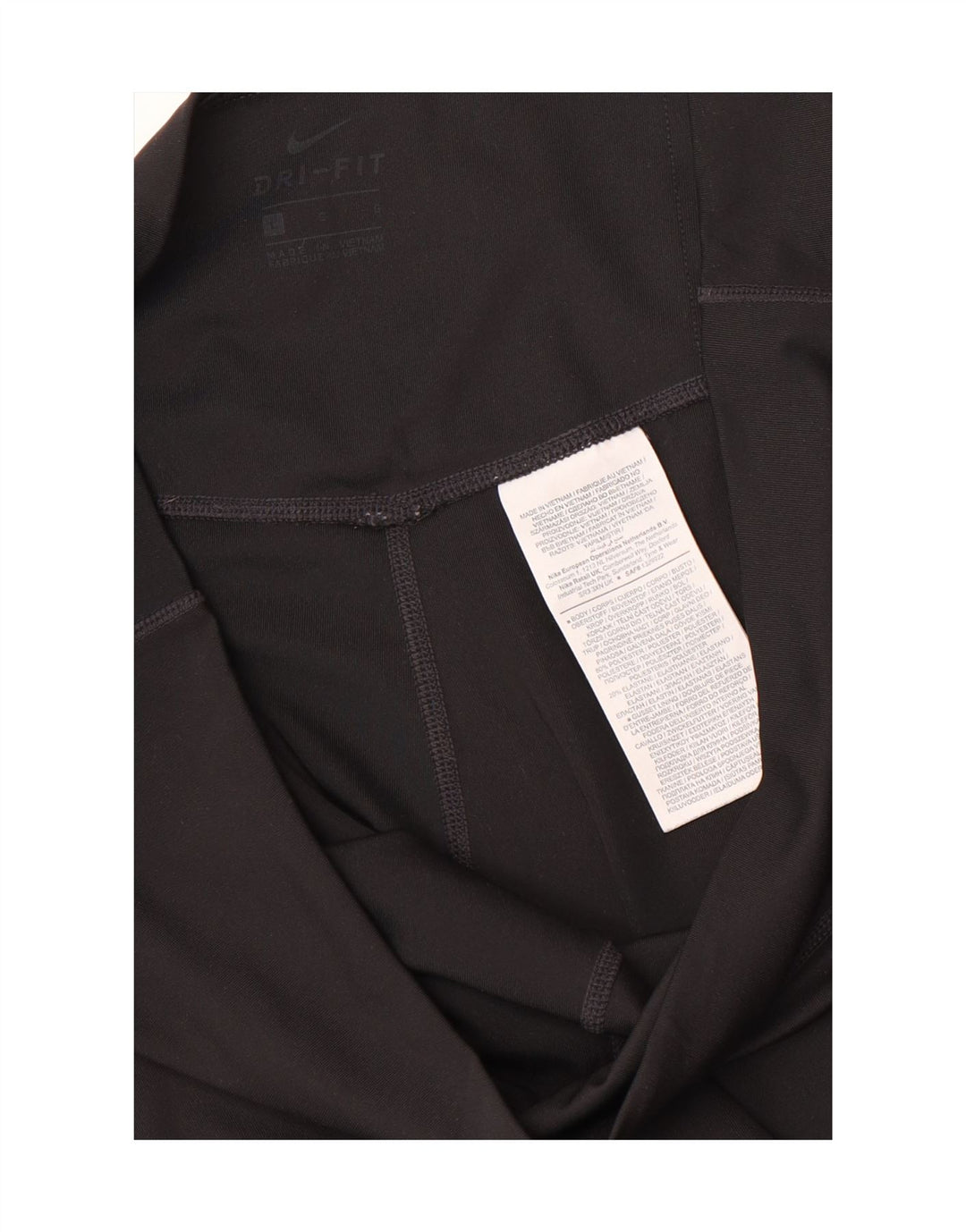 Damskie legginsy Nike Dri Fit Graphic UK 14, duże, czarne, poliestrowe