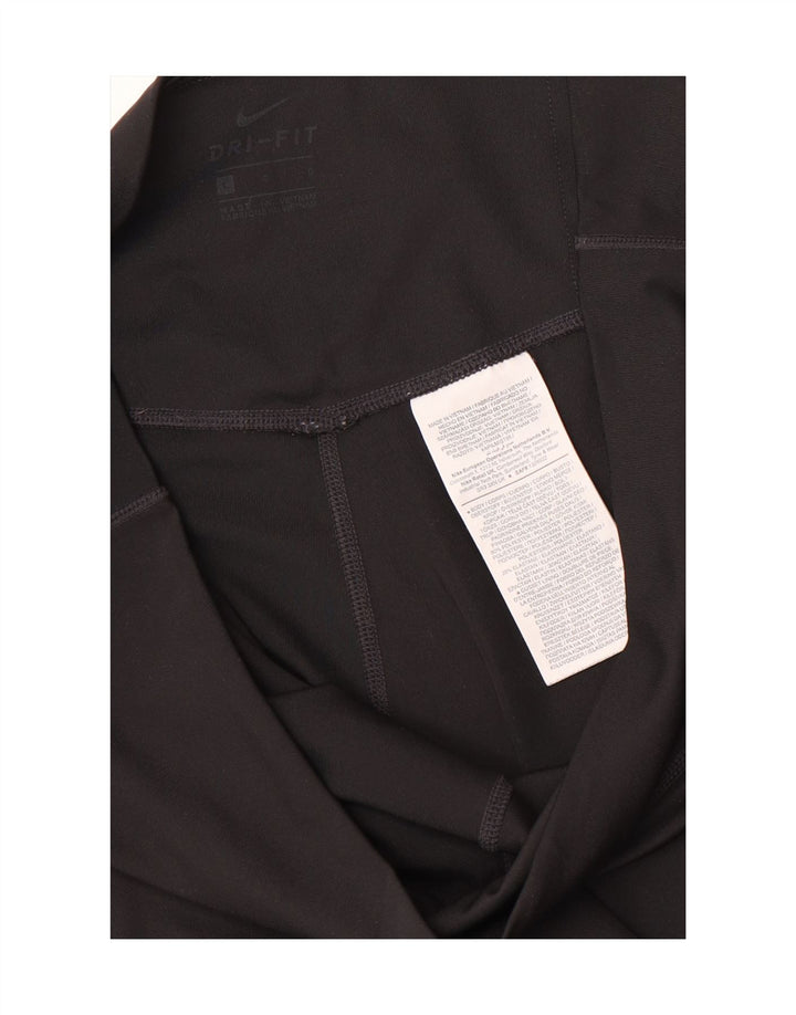 Damskie legginsy Nike Dri Fit Graphic UK 14, duże, czarne, poliestrowe