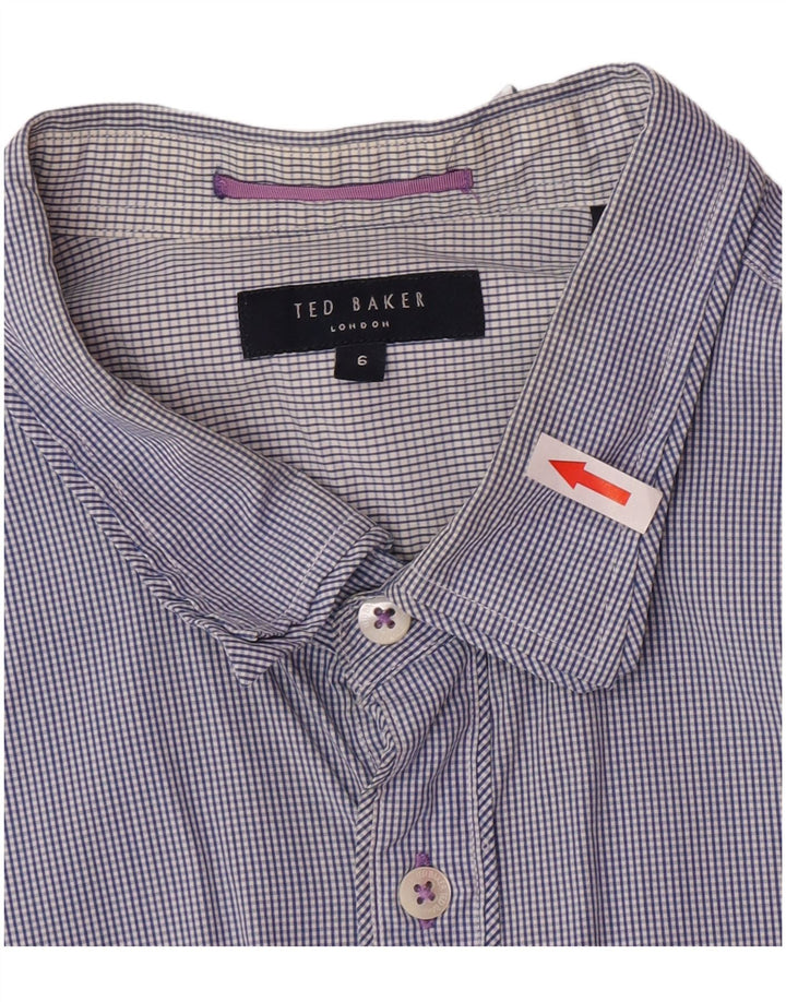 Koszula męska Ted Baker, rozmiar 6, 2XL, granatowa w kratkę