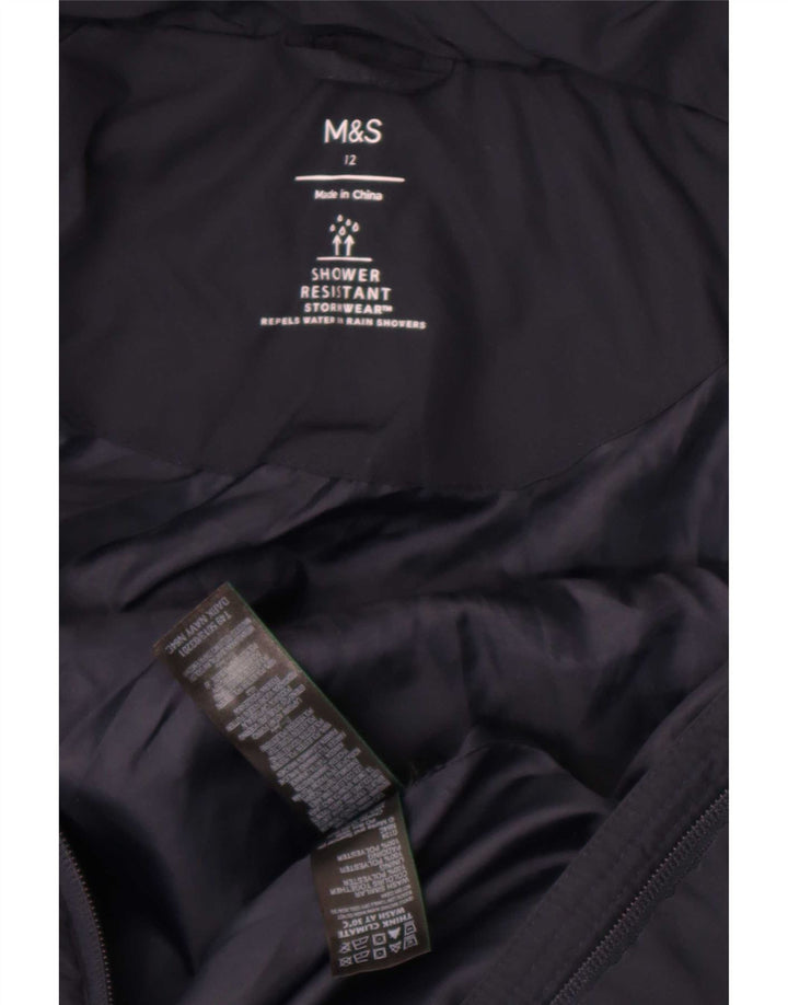 Damska ocieplana kurtka z kapturem Marks & Spencer UK 12, średni granat