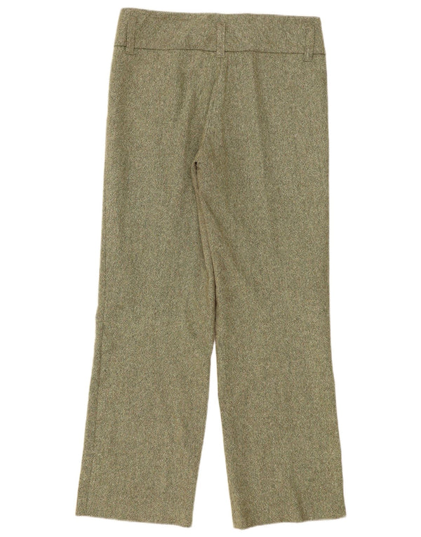 Damskie proste spodnie garniturowe Conte of Florence IT 44 Medium W34 L31 Khaki