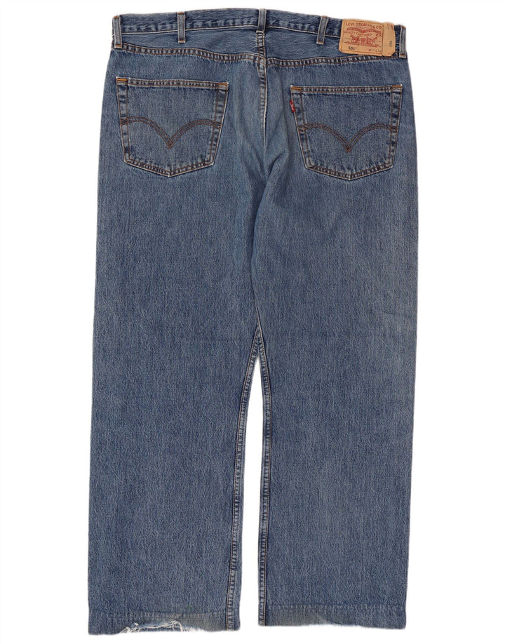 Męskie jeansy LEVI'S 501 Straight W40 L29 Niebieskie bawełniane
