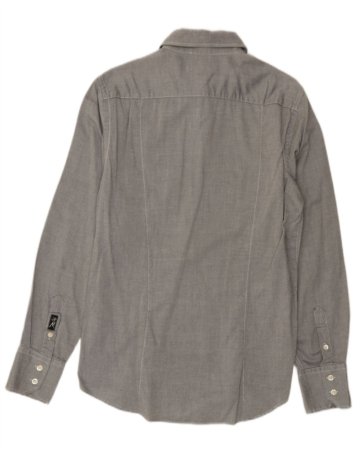 Koszula męska Guess By Marciano, średnioszara, bawełniana