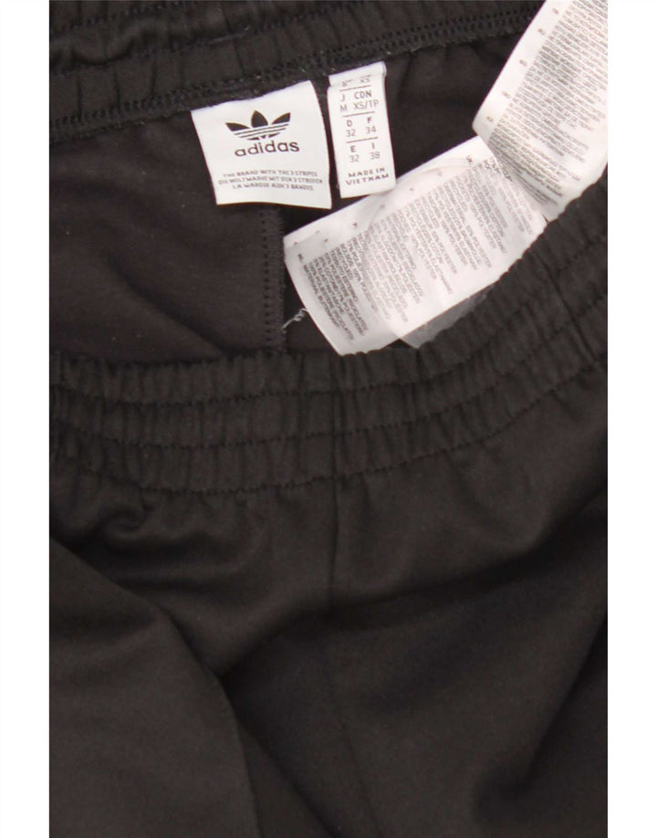 Damskie spodnie dresowe Adidas UK 6, małe, czarne, poliestrowe