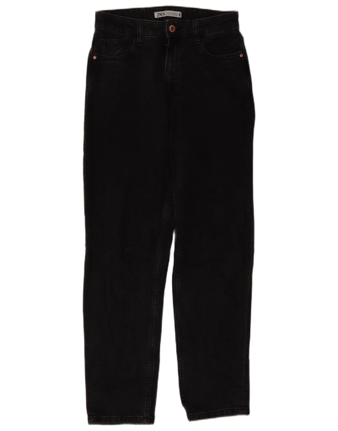 Damskie proste dżinsy ZARA EU 36 XS W26 L29 Czarne