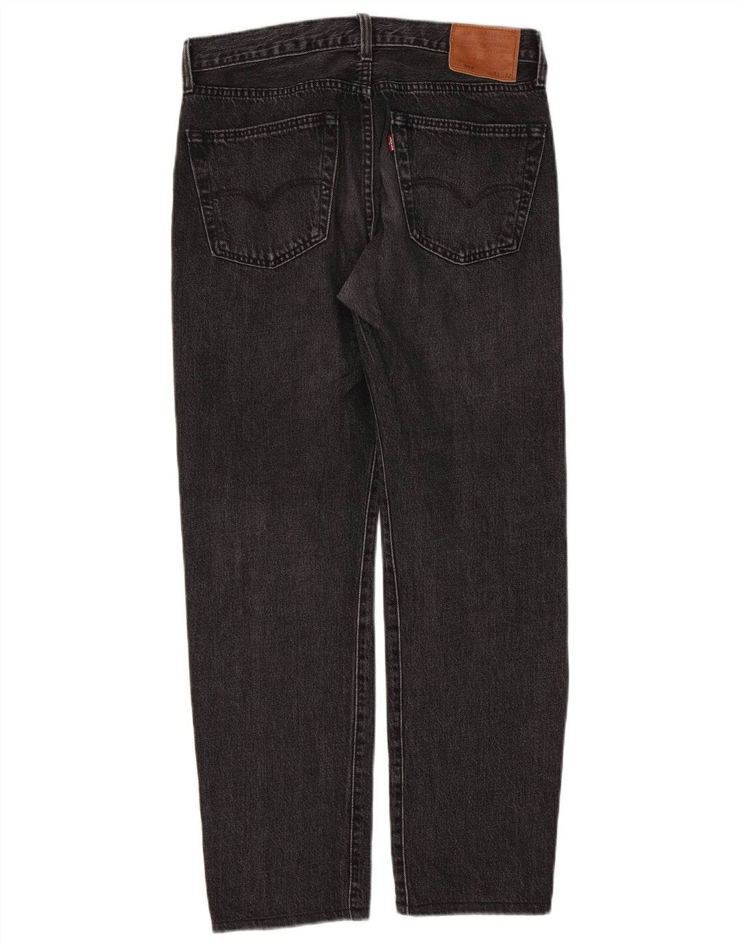Męskie jeansy Levi's 501 Straight W31 L29 Czarne bawełniane