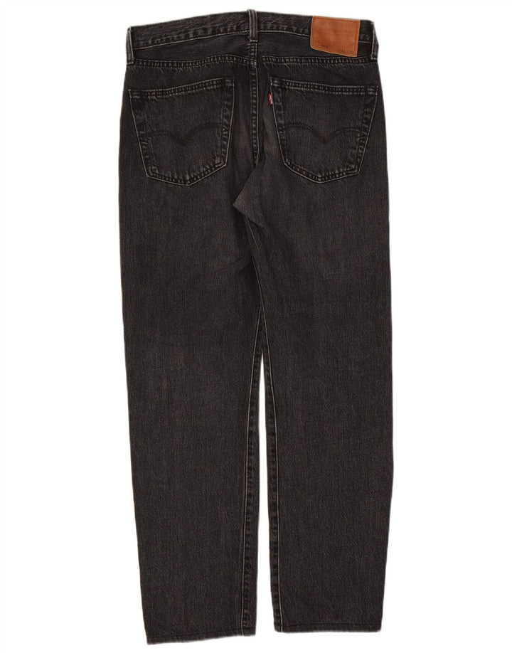 Męskie jeansy Levi's 501 Straight W31 L29 Czarne bawełniane