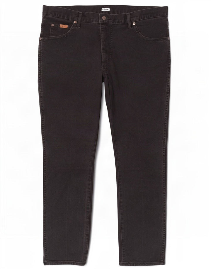 Męskie jeansy Wrangler Texas Straight W35 L30, czarne, bawełniane