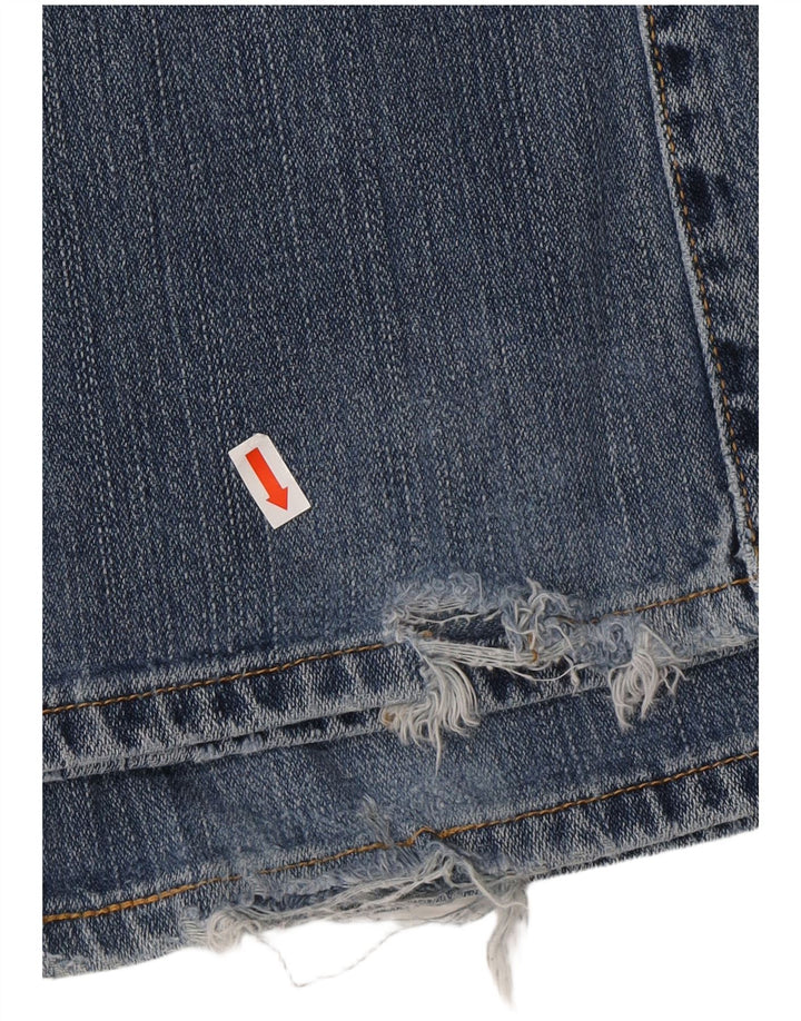 Damskie jeansy Levi's 515 Bootcut z niską talią US 8 Medium W30 L31 Niebieska bawełna