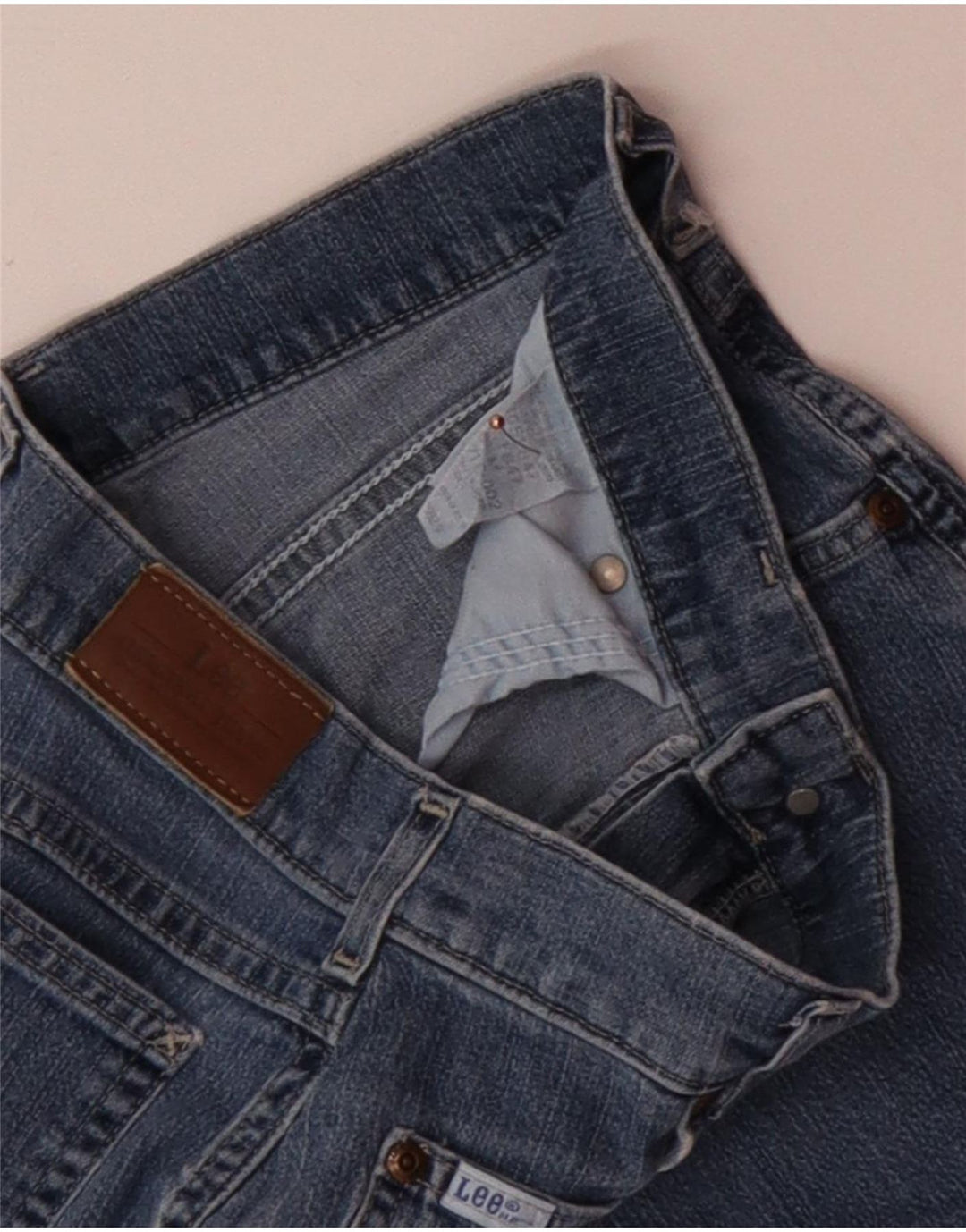 Damskie spodenki jeansowe LEE W28 Średnioniebieskie, bawełniane