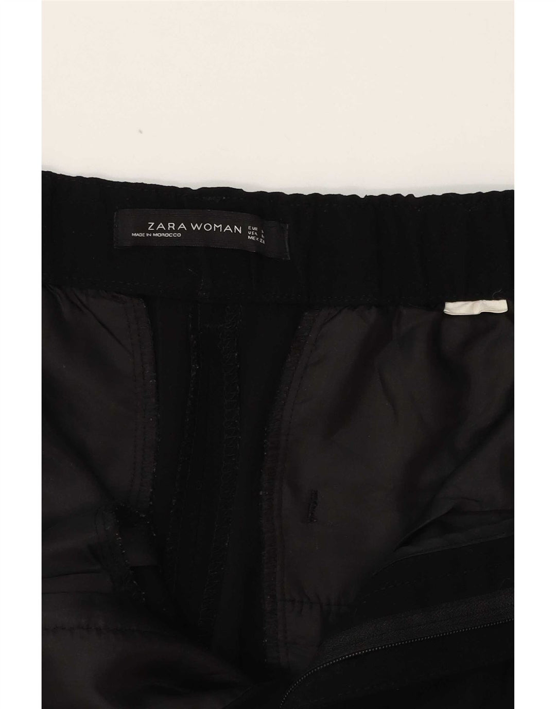 Damskie zwężane spodnie Capri Zara Medium W30 L23 Czarne