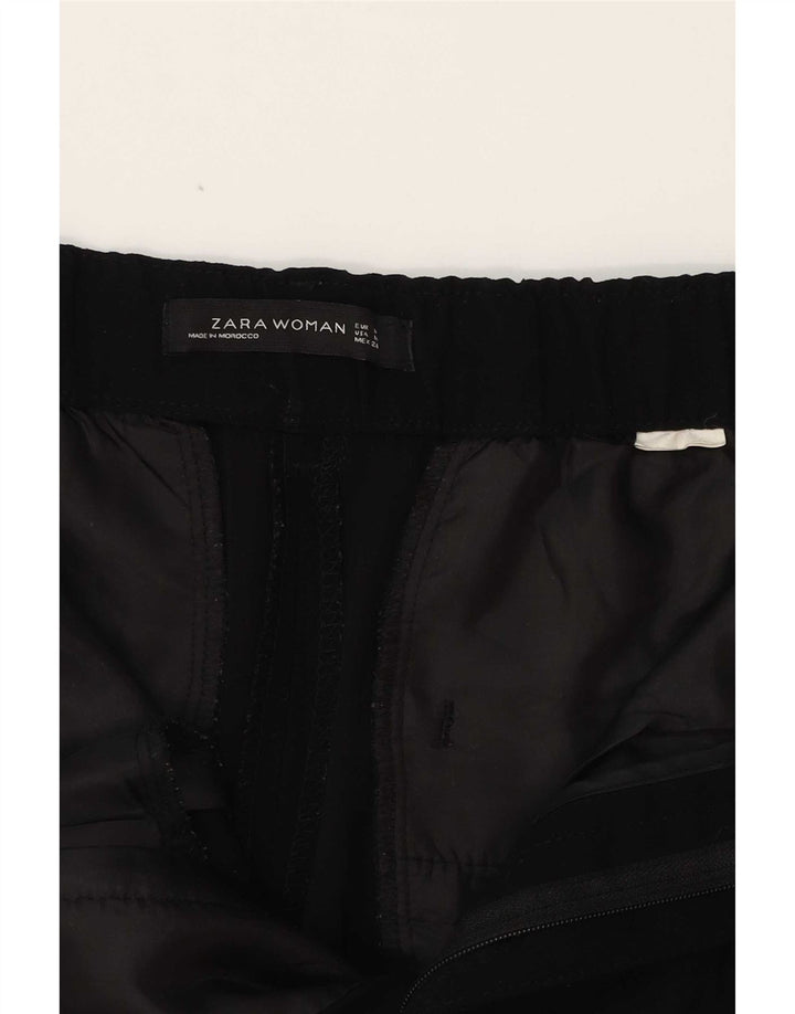 Damskie zwężane spodnie Capri Zara Medium W30 L23 Czarne