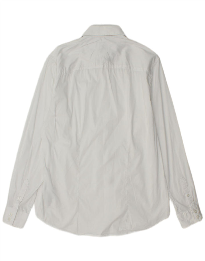 Koszula męska Guess Slim Fit, średnia, biała, bawełniana