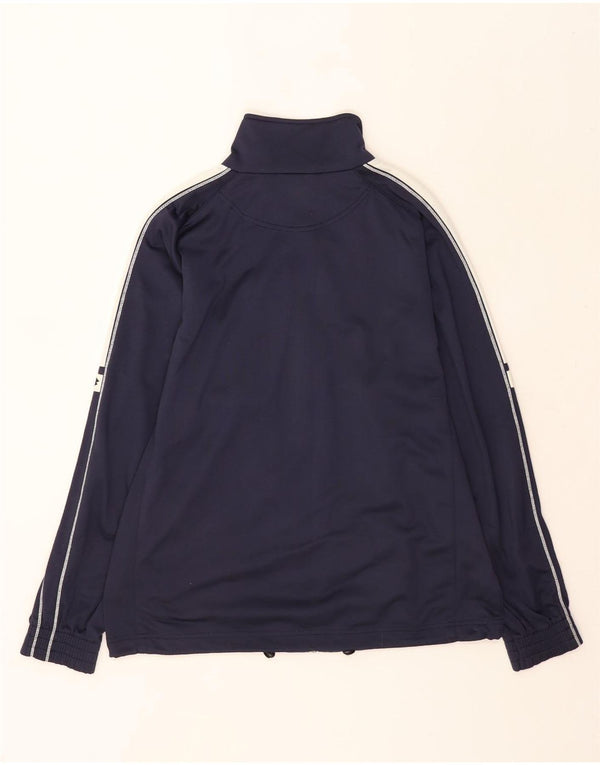 Męska kurtka dresowa Lotto Graphic, średnia granatowa, blok kolorów