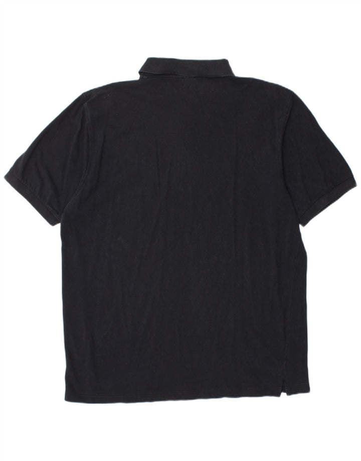 Męska koszulka polo Hugo Boss, duża, granatowa, bawełniana