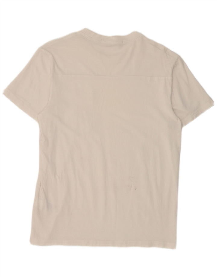 T-shirt męski Calvin Klein Jeans, mały, biały, bawełniany