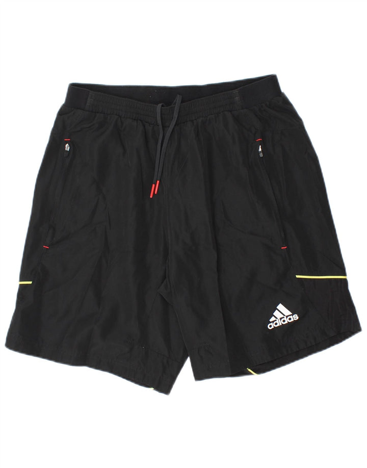 Męskie spodenki sportowe Adidas, średni czarny poliester