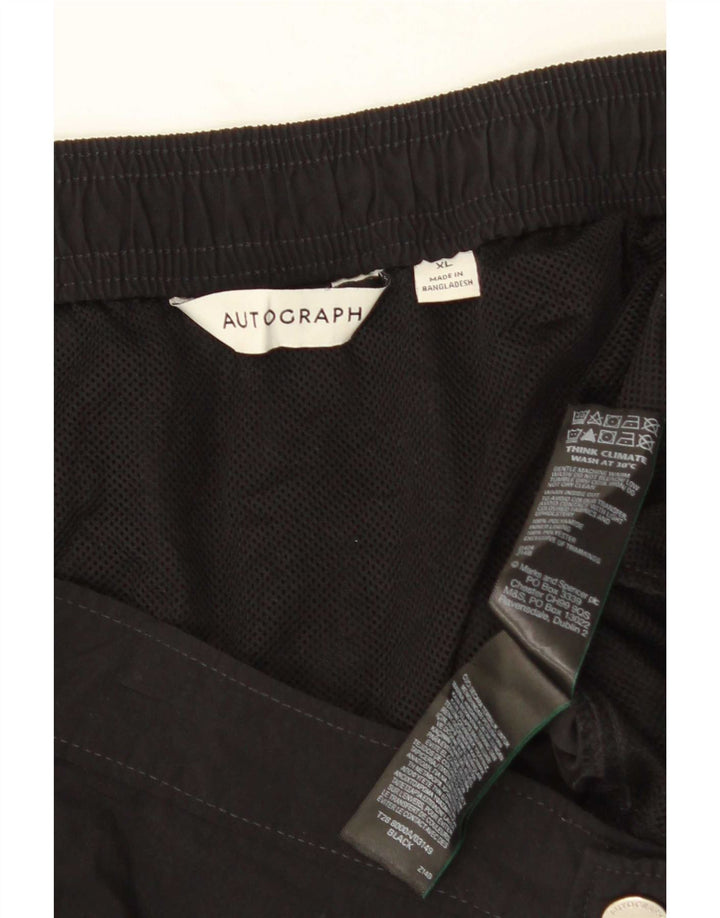 Męskie spodenki Chino Marks & Spencer Autograph XL W38, czarny poliamid