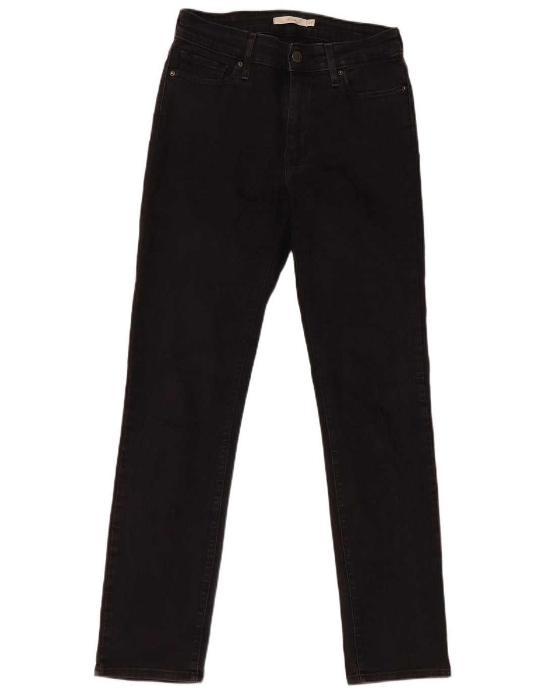 Damskie jeansy Levi's 712 Slim W27 L30 Czarna bawełna
