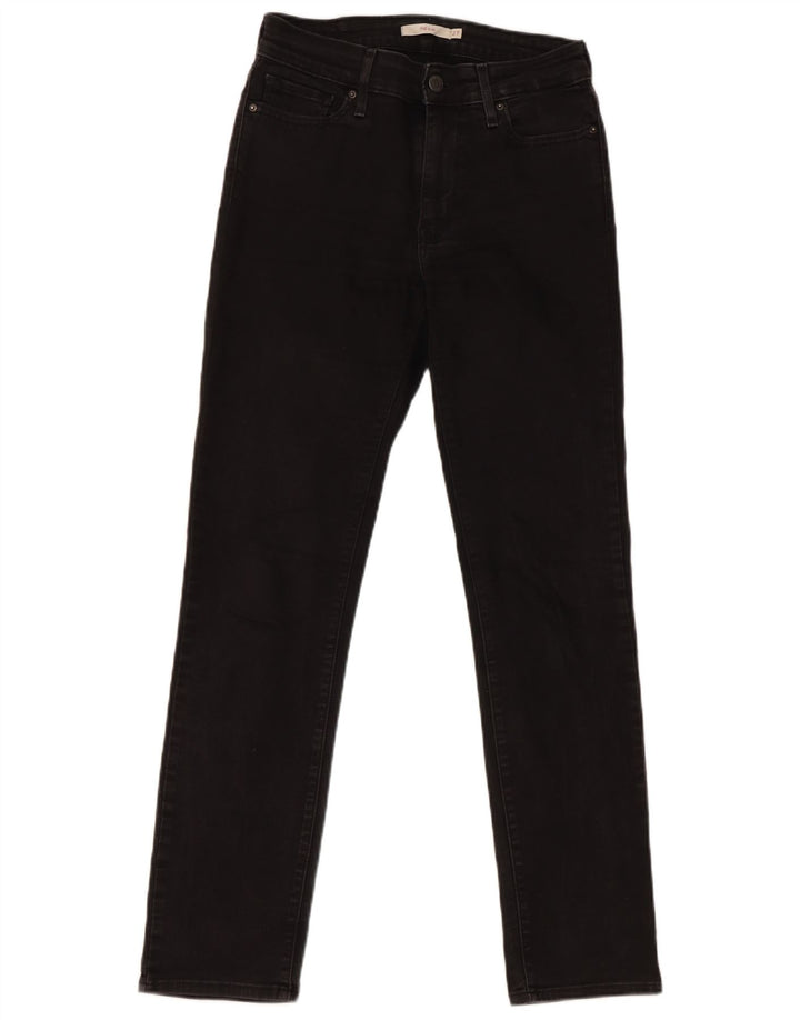Damskie jeansy Levi's 712 Slim W27 L30 Czarna bawełna