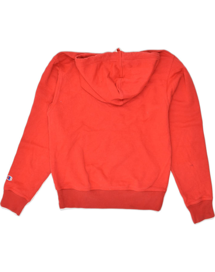 CHAMPION Mens Hoodie Jumper Small Red Cotton | Vintage Champion | Thrift | Second-Hand Champion | Used Clothing | Messina Hembry 