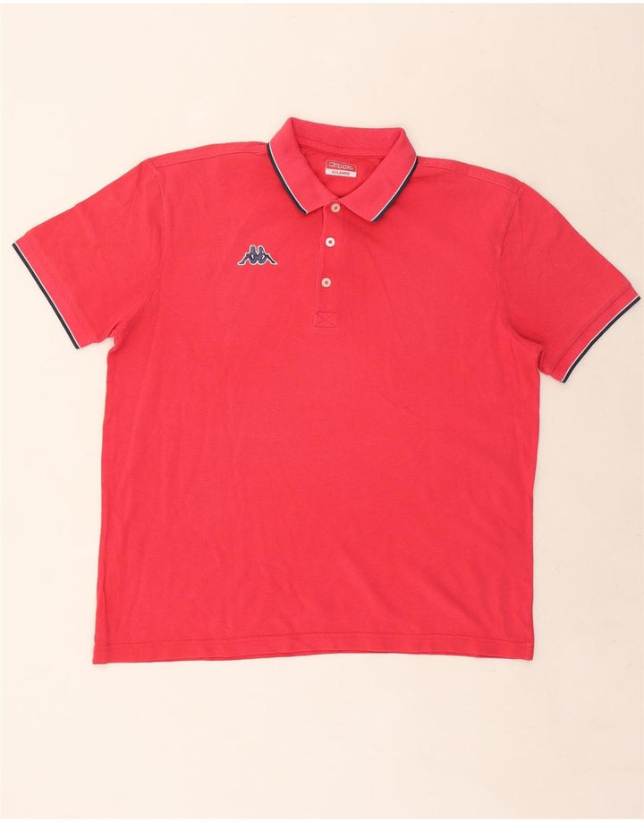 Męska koszulka polo Kappa 2XL w kolorze różowym