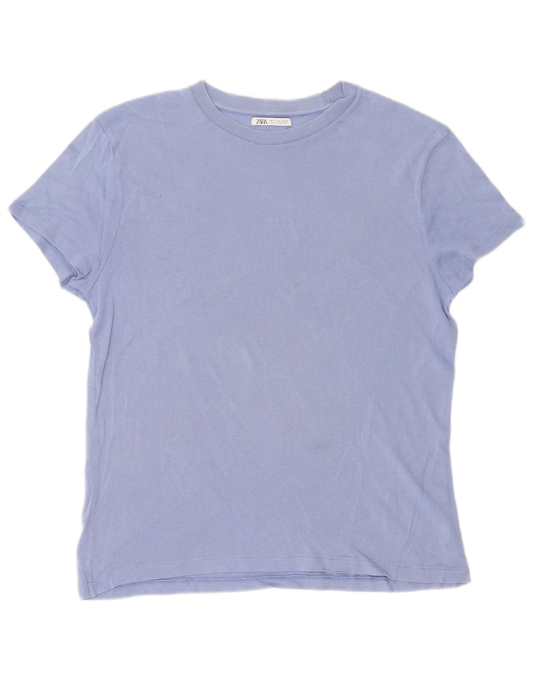 T-shirt męski Zara, mały, niebieski, bawełniany