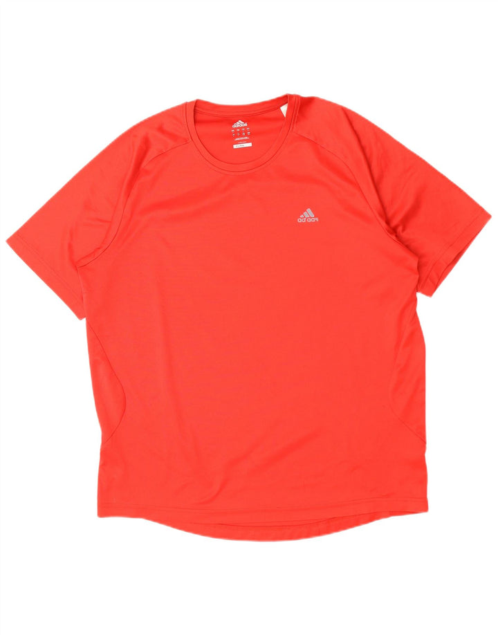 Męski T-shirt ADIDAS Climalite, duży, czerwony