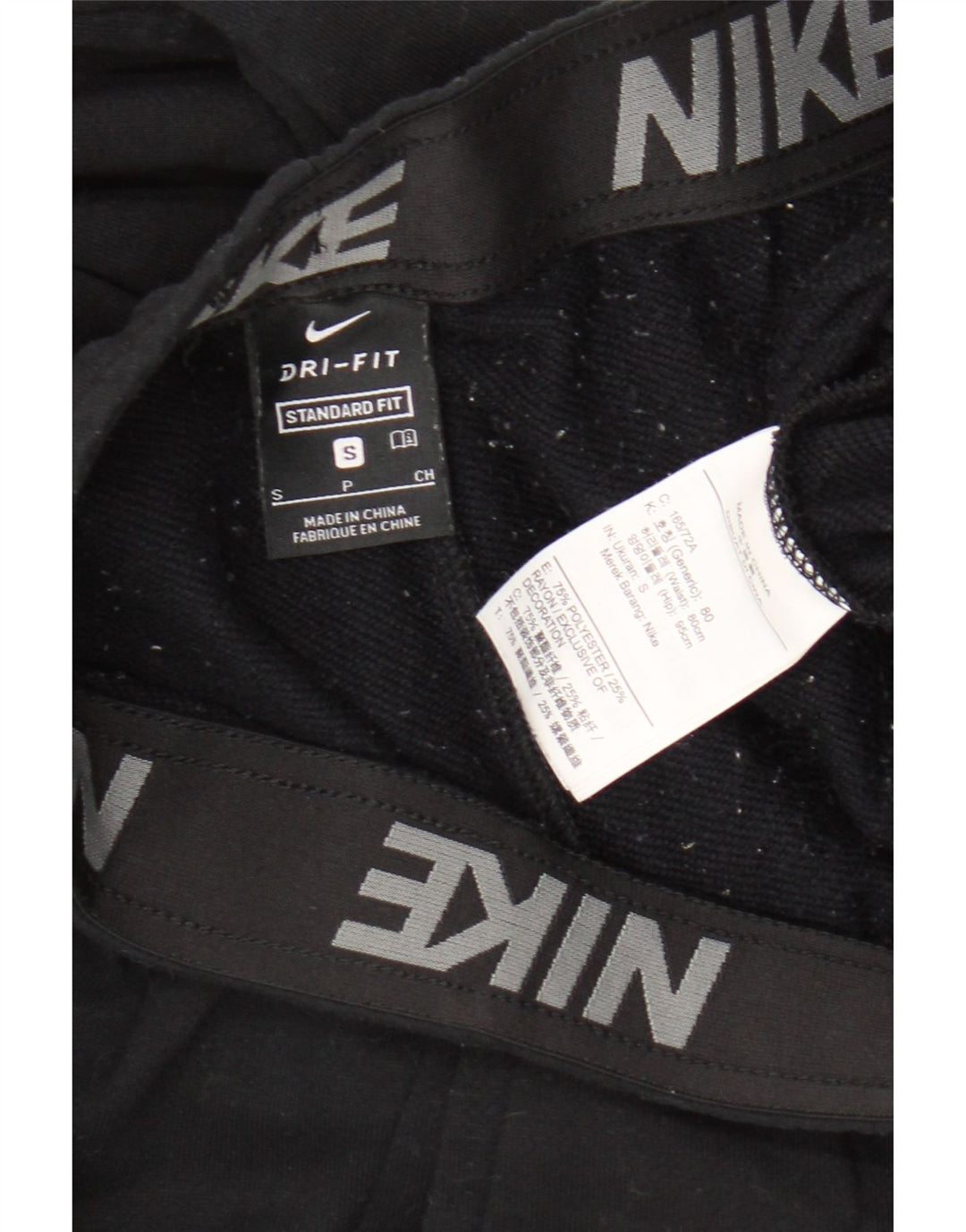 Męskie spodnie dresowe Nike Dri Fit Standard Fit, małe czarne