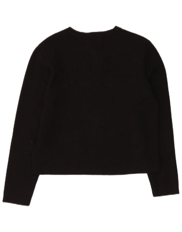 Sweter damski Zara Crop Cardigan UK 12 Średni czarny wiskoza
