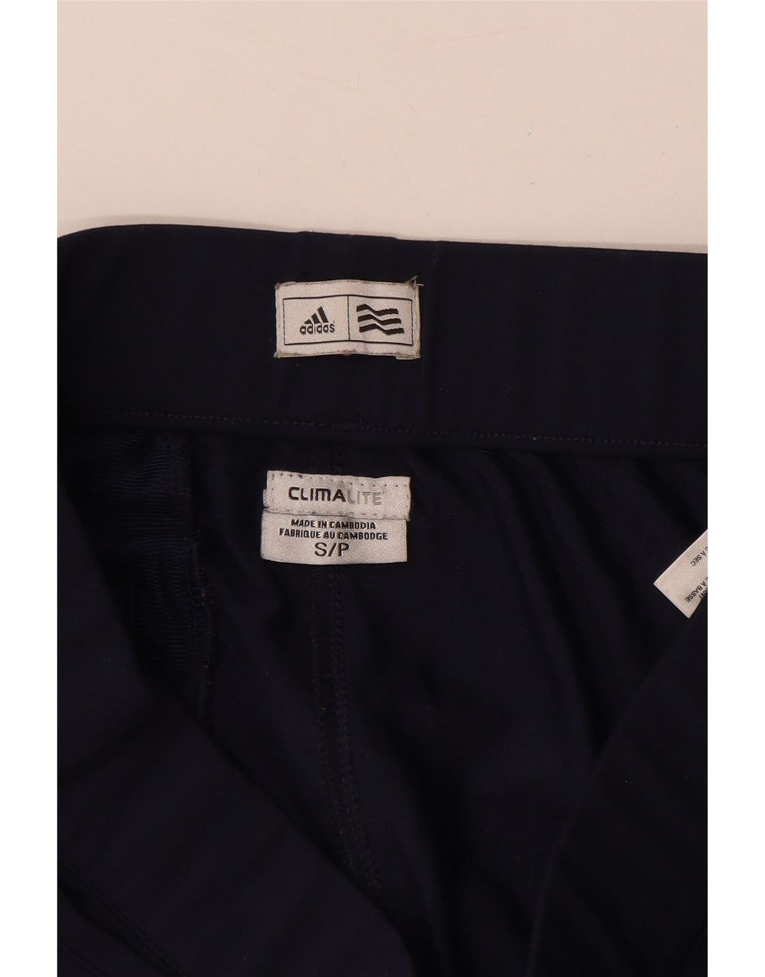 ADIDAS Womens Climalite Tracksuit Trousers UK 10 Small Navy Blue Polyester