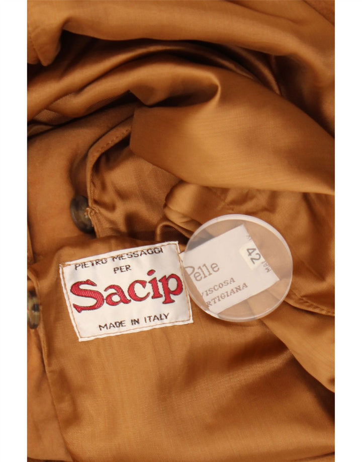 Damska kurtka zamszowa VINTAGE IT 42 w kolorze średniego beżu