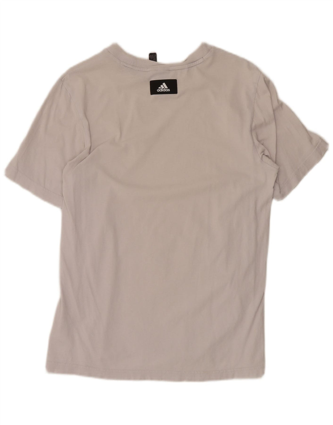 ADIDAS Mens Graphic T-Shirt Top Small White Cotton
