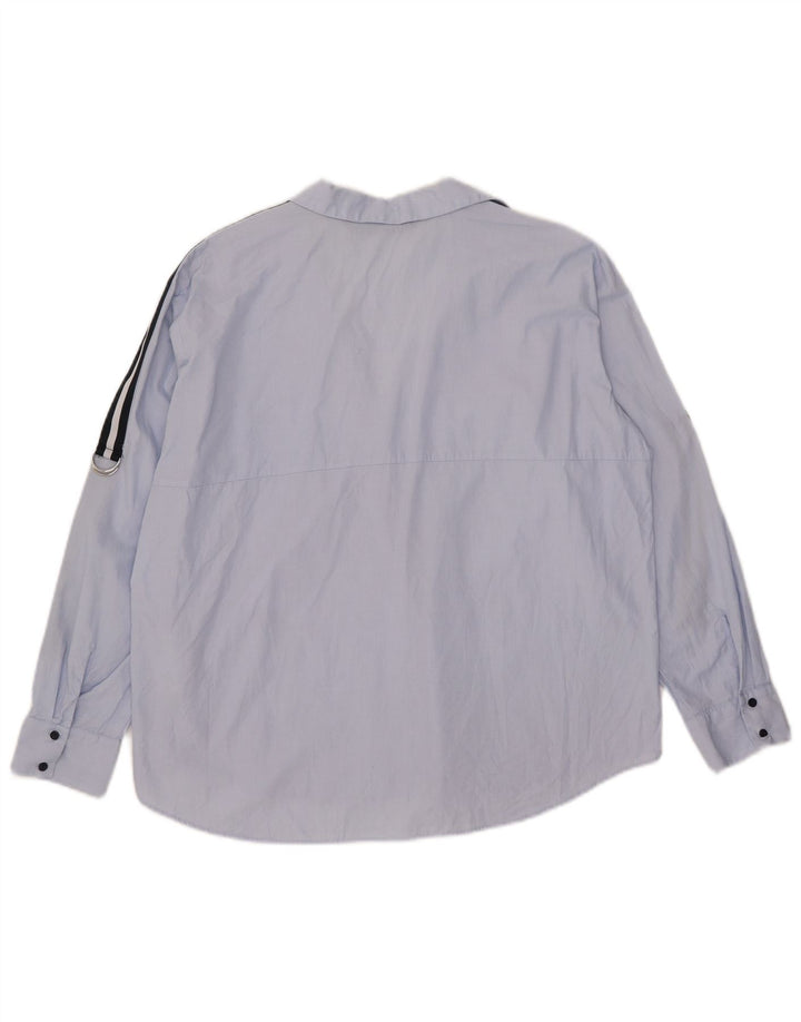 Damska koszula oversize Zara UK 6 XS, niebieska, bawełniana