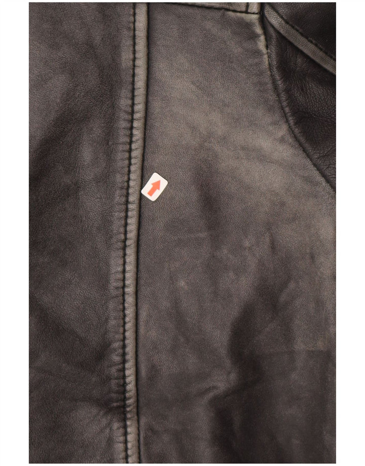 Męska skórzana kurtka motocyklowa All Saints UK 36, mała czarna skóra