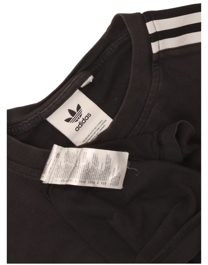 Adidas Męski T-shirt Top Średni Czarny Bawełniany