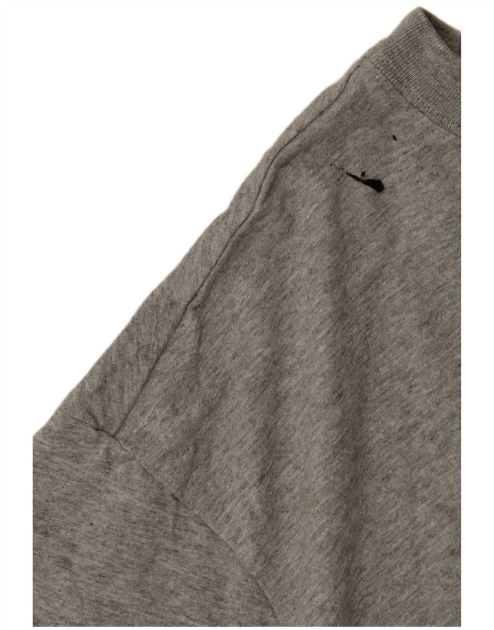 T-shirt męski NIKE Top, średnioszary, bawełniany