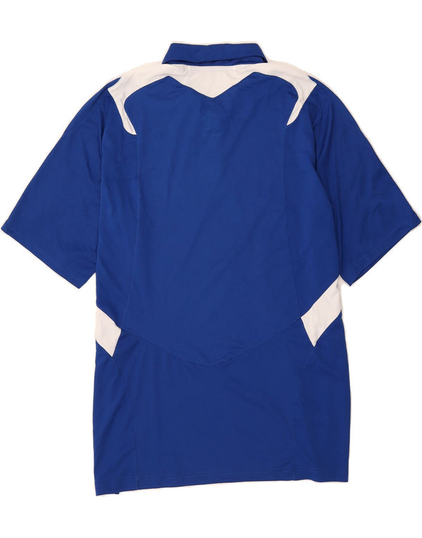 ADIDAS Mens Climacool Football Shirt 2XL Blue Colourblock Polyester