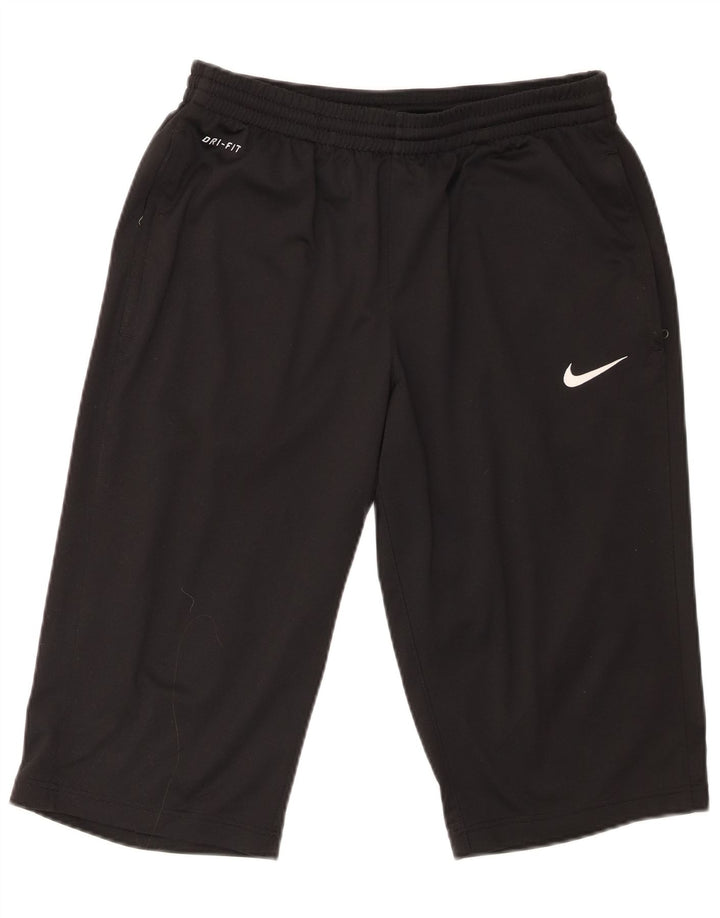 Męskie spodenki sportowe Nike Dri Fit Bermudy, średni czarny poliester