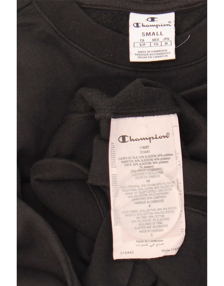 Damska bluza Champion Graphic Oversize Sweter UK 10 Small Black