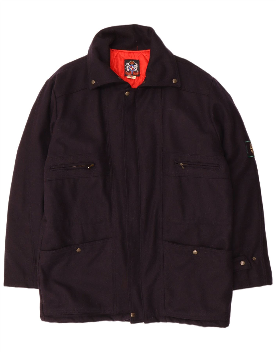 Płaszcz męski wiatrówka VINTAGE IT 56 3XL granatowy