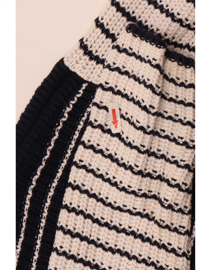 Marks & Spencer Damski sweter z dekoltem w łódkę, UK 14, średni granatowy
