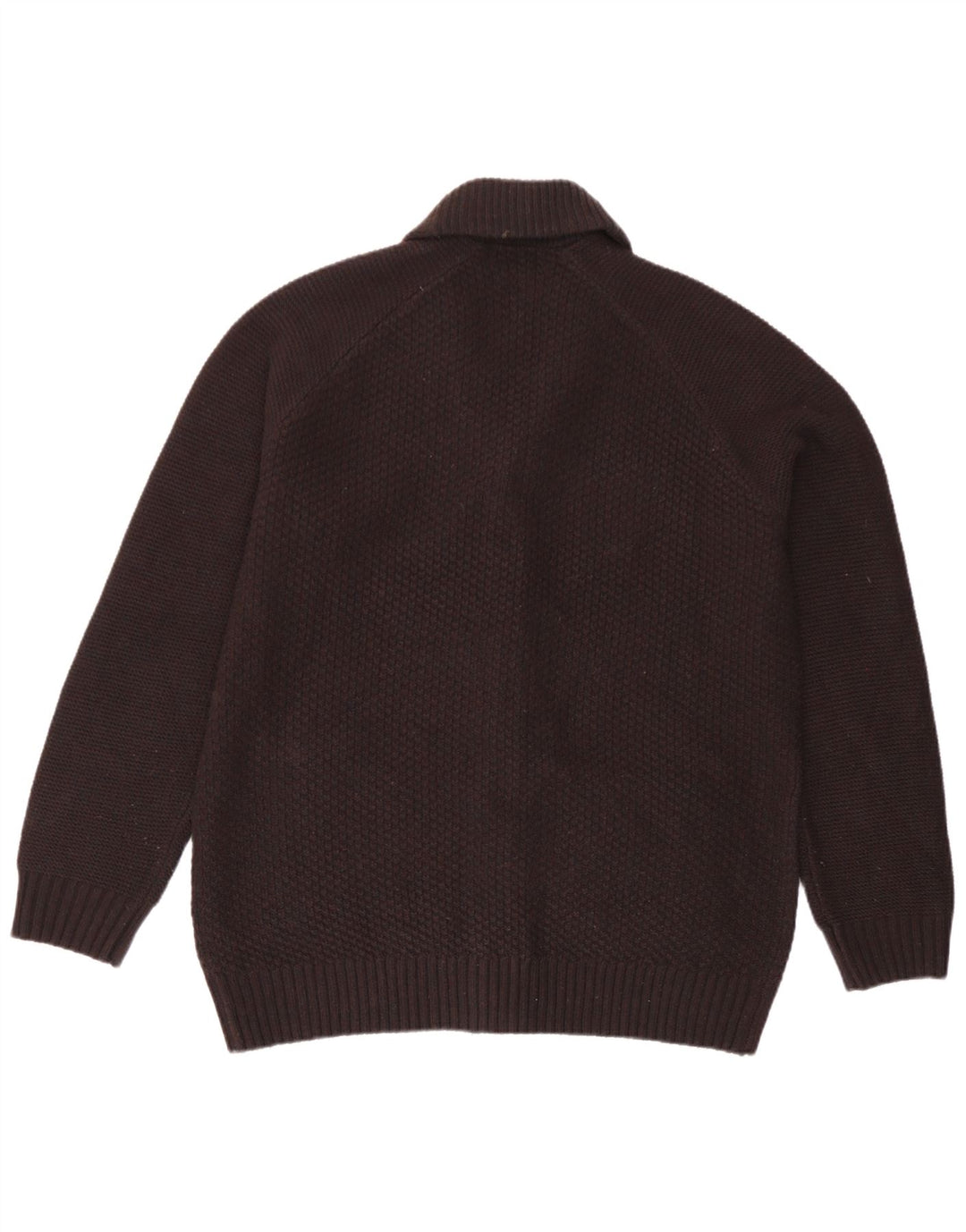 Marks & Spencer Męski sweter rozpinany, duży, brązowy, akrylowy
