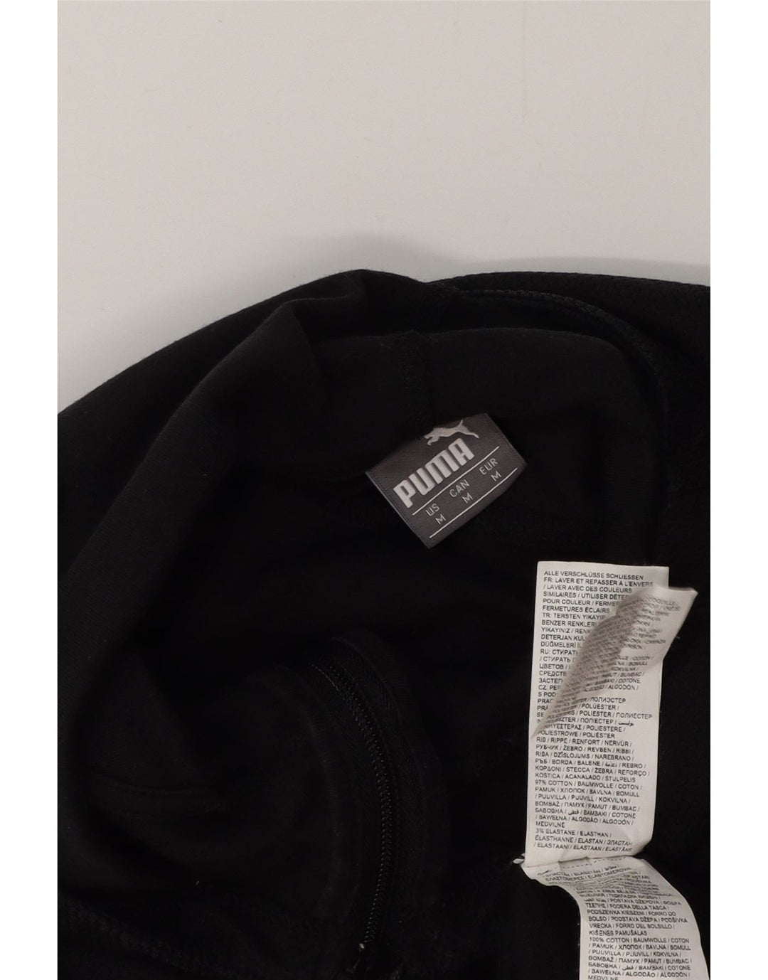 Męski sweter z kapturem i zamkiem błyskawicznym AC Milan, średni czarny, bawełniany