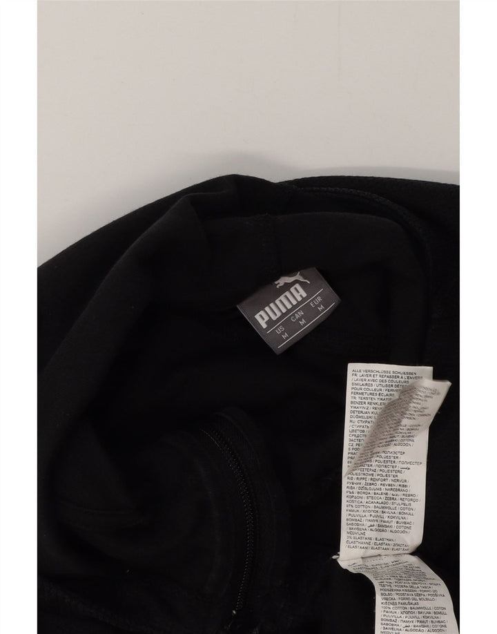 Męski sweter z kapturem i zamkiem błyskawicznym AC Milan, średni czarny, bawełniany