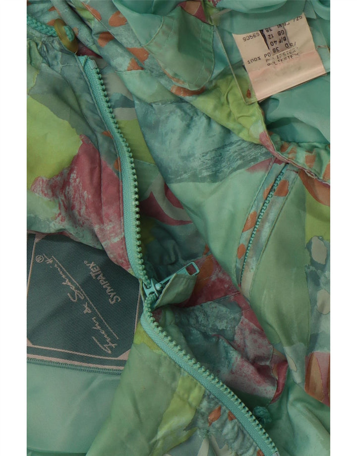 Damski płaszcz wiatrówka FUCHS & SCHMITT UK 12, średni zielony retro