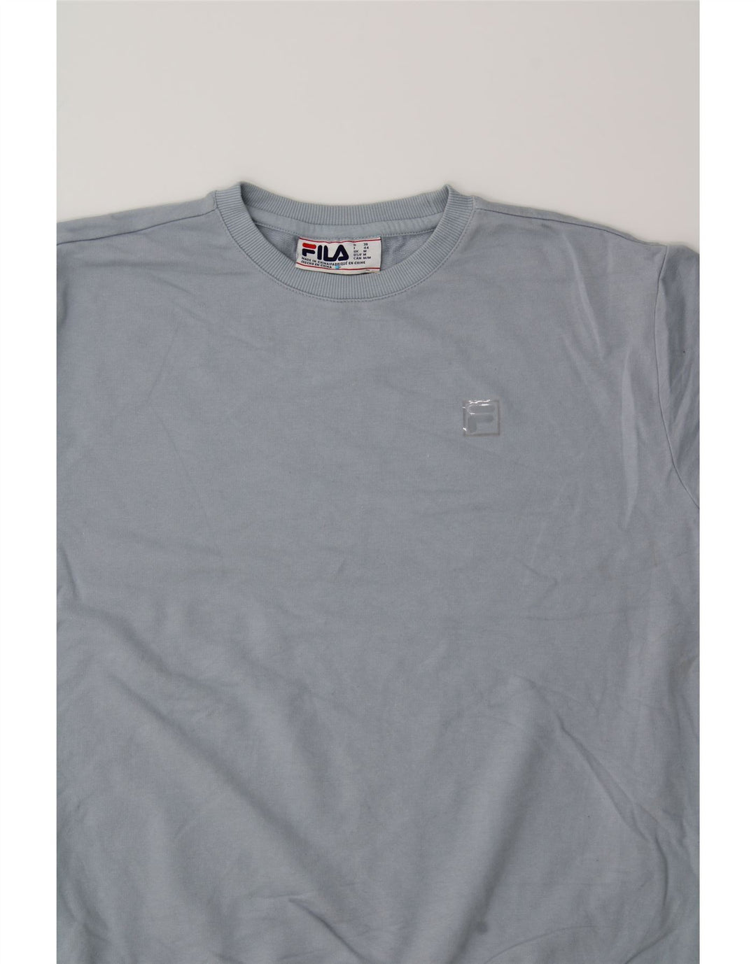 FILA Womens Sweatshirt Jumper UK 14 Medium Grey Cotton Vintage Fila and Second-Hand Fila from Messina Hembry 
