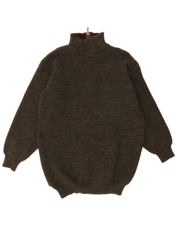 Męski sweter z zamkiem błyskawicznym Barbour XL Khaki, nowa wełna