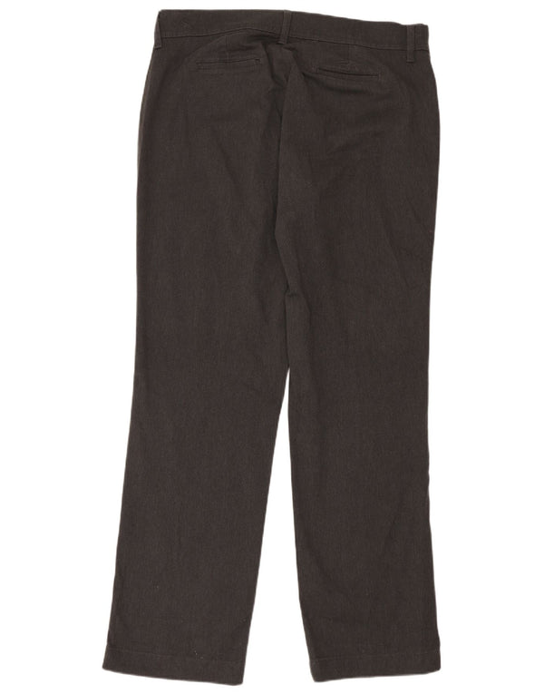 Damskie proste spodnie Lee Easy Care US 16 XL W36 L34 Szara bawełna