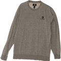 CONVERSE Męski sweter bluzowy, średnioszary, bawełniany